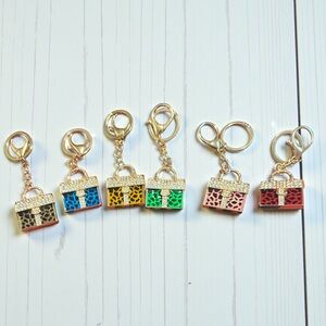 Leopard Print Mini Purse Keychains or bag charms Bundle 20 for 3 or 15 for 1